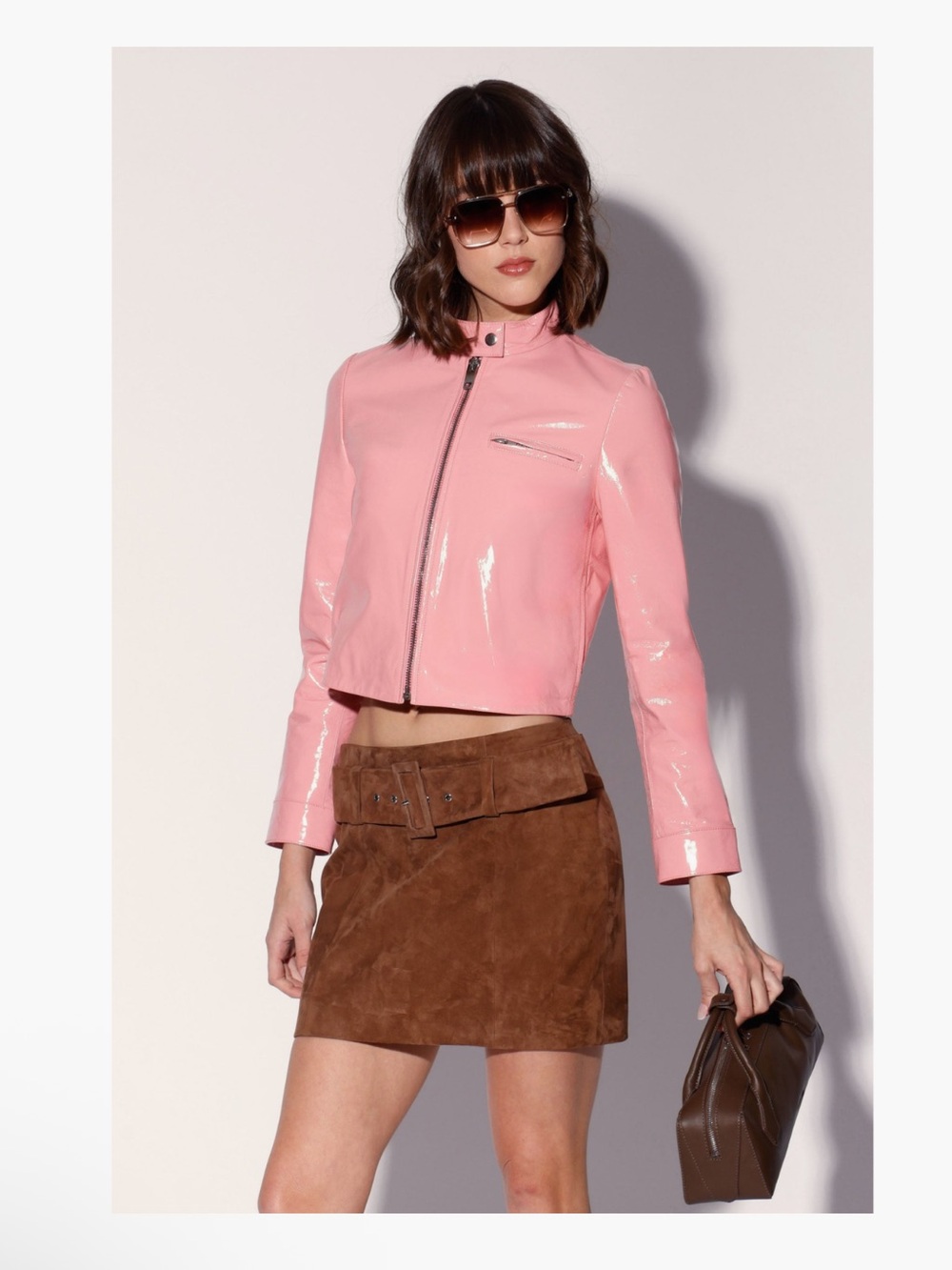 NWT Walter Baker Suede mini skirt size 4 Y2K